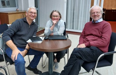 Neuer Vorstand der DG: Bernd Schneider, Ines Helke und Paul Heeg