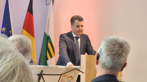 Jürgen Dusel bei seinem Grußwort